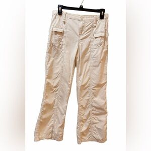 H&M Cream Straight-Leg Cargo Pants